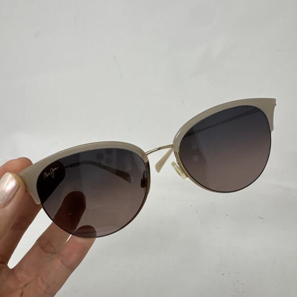 Maui Jim Olili MJ330-05 Rose Lenses Milky Almond Sunglasses 55-18-145 FRAMESONLY - Picture 1 of 7